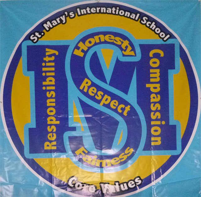 St. Mary's core values banner St. Mary's core values banner